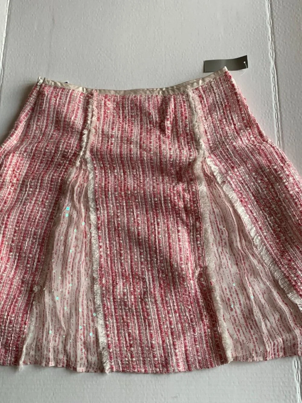 WD.NY Knee Length PINK SKIRT SIZE 8 91% ACRYLIC, 7% RAYON, 2% POLYESTER NWT - Picture 7 of 12